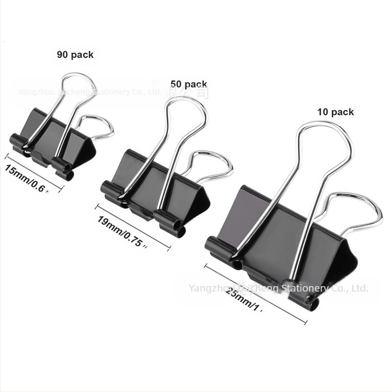 Clipsuri metalice pentru hârtie – Dacheng, metal, pachet de 150 bucăți