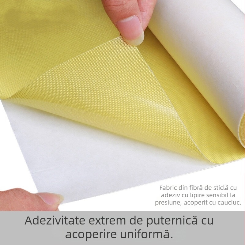 Bandă adezivă dublu-fată pentru plăci de flexografie, bază BOPP, potrivită pentru plăci din rășină și cauciuc