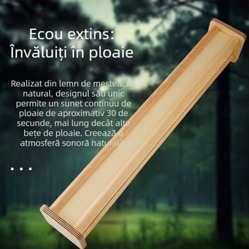 Bețișor de ploaie din lemn de mesteacăn pentru terapie sonoră a ploii, yoga și meditație — Brand Orange, Model 1063