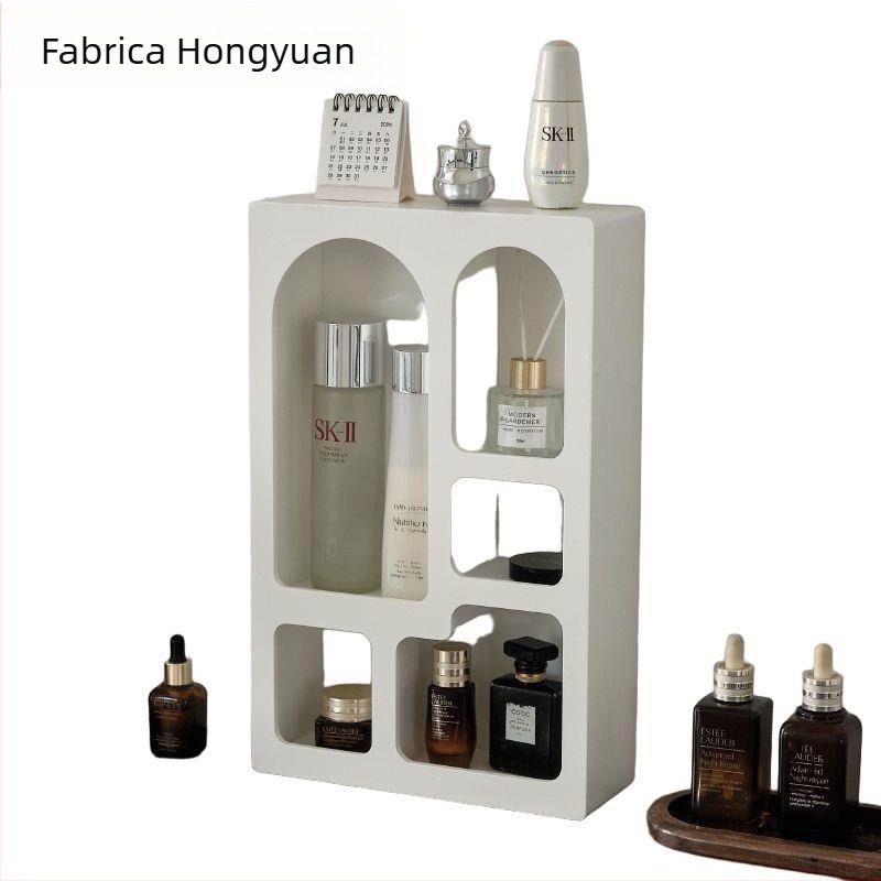 Dulap de depozitare din lemn, stil simplu, pentru cosmetice și accesorii de ceai, model hyd987654