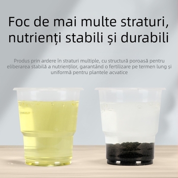Substrat de nămol pentru plantele acvatice, amenajare acvariu, 20 kg, set de 50 buc.