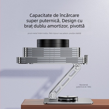 Suport pentru tabletă rotativ la 360° — de birou, pliabil, din aliaj de aluminiu, Model P001