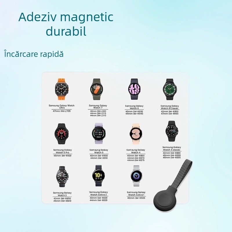 Încărcător fără fir pentru Apple Watch, cu cablu USB, încărcare magnetică rapidă, compact pentru călătorii, ieșire 1 A / 3,5 W