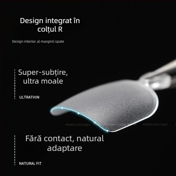 Plăci pentru extensii de unghii la picioare – ultra-subțiri, impecabile, mate, purtabile (Ak55, Bobo, Stil: ultra-subțire și fără cusur, Formă: purtabilă, Model: gheară de pisică)