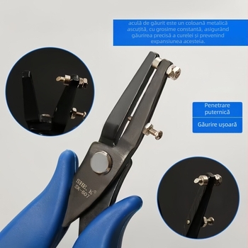Clește perforator pentru curele și brățări — gaură unică 1,6 mm, 160 g