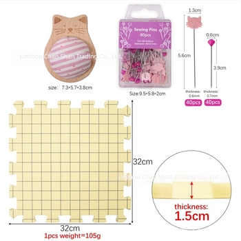 Covorașe de blocare pentru tricotat, cu plăcuță de poziționare în grilă și placă de modelare, grosime 1.5 cm