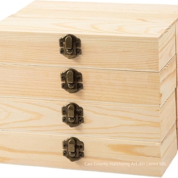 Box de depozitare pentru birou cu capac – Cutie de cadouri din bambus, dreptunghiulară, stil minimalist modern, 1L capacitate, pentru bijuterii, uleiuri esențiale, parfum și ceai