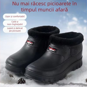 Papuci de casă, cu căptușeală din fleece, EVA – partea superioară și talpa, iarnă, unisex