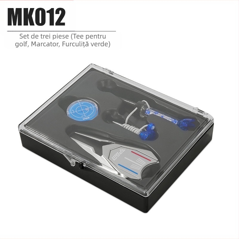 Set de accesorii golf PGM cu clips pentru șapcă, marker magnetic pentru minge, TEE și unealtă de reparare a divotului – cutie cadou
