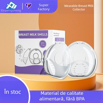 Colector portabil de lapte matern din silicon, design integrat, fără scurgeri, pentru perioada de lactație