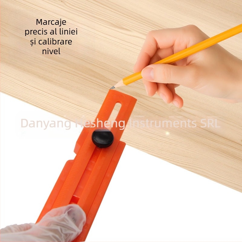 Mr Drill riglă de poziționare din plastic pentru tâmplărie, cu nivel cu bulă precis, rotativă la unghiuri multiple, multifuncțională