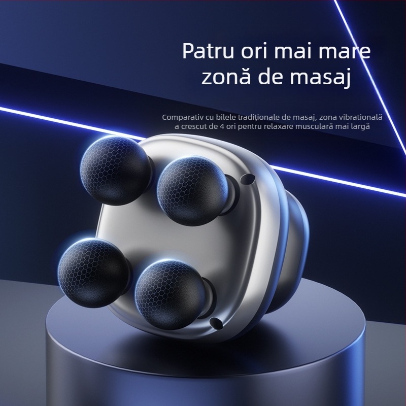 Masajer electric internațional, cu motor cu perii, peste 5 trepte de viteză, peste 6 capete de masaj și zgomot 46–70 dB.