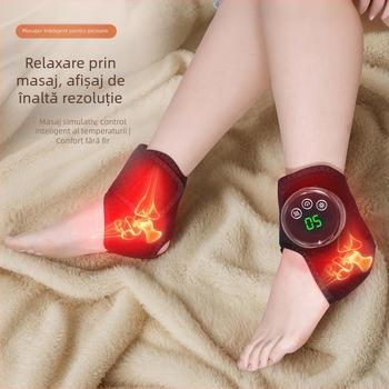 Masajer electric pentru gleznă cu terapie prin căldură, încărcare, temporizare, control mecanic, marcă Neutral, model XBL-8687