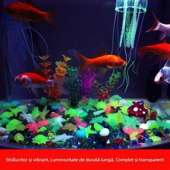 Pietre luminate pentru acvariu, piatră oceanică, decor pentru fundul acvariului, cod 020