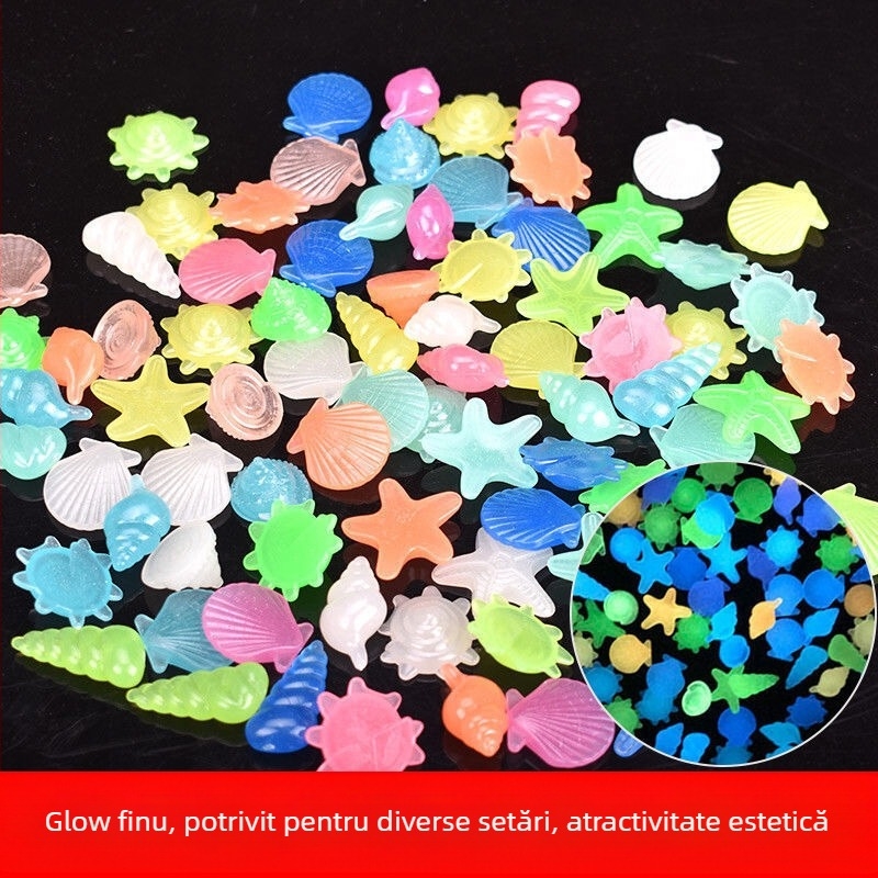 Pietre luminate pentru acvariu, piatră oceanică, decor pentru fundul acvariului, cod 020