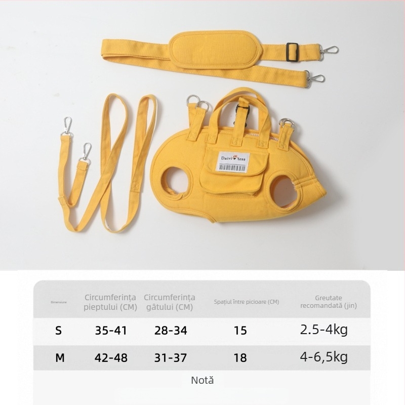 Geantă canvas pentru animale, crossbody design, neimportată, fără autorizare IP