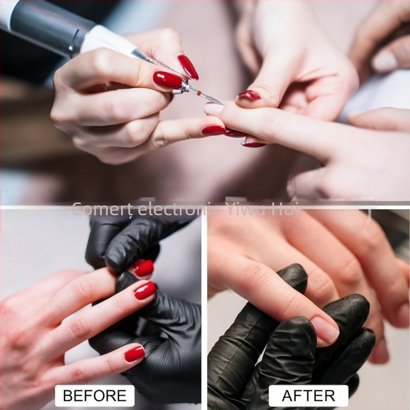 Cap de șlefuit unghii cu diamant și nisip – set de 10 piese, pre-tratament în stil rus