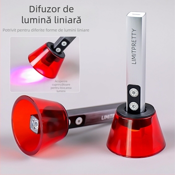 Suport pentru artă unghii cu scut de lumină anti-albastru, din plastic, model zqgj0430, 1 bucată