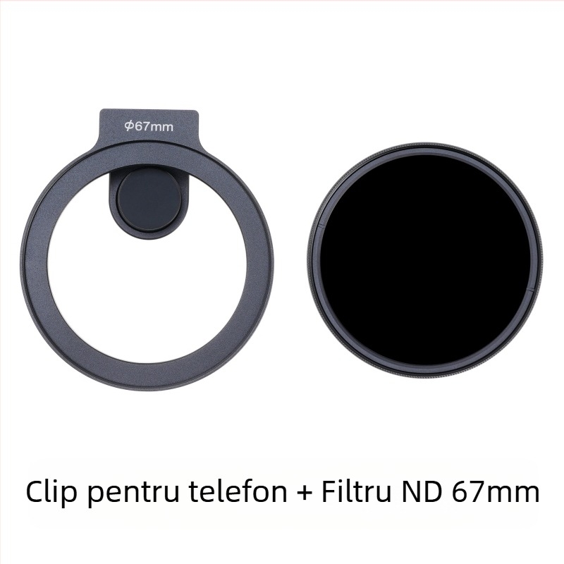 Suport pentru filtre iPhone pentru fotografie mobilă | aliaj de aluminiu, compatibil cu filtrul de 67 mm
