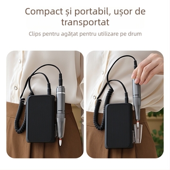 Freza electrică pentru unghii – instrument de șlefuire a suprafeței unghiilor, corp din plastic, model CH-DM802, Zhejiang