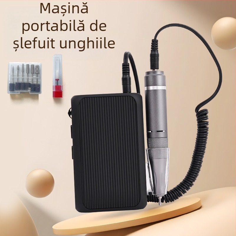 Freza electrică pentru unghii – instrument de șlefuire a suprafeței unghiilor, corp din plastic, model CH-DM802, Zhejiang
