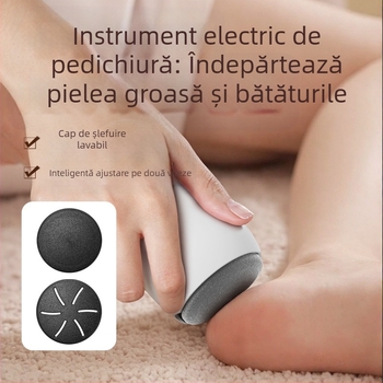 Freză electrică pentru picioare, uz casnic – îndepărtarea pielii moarte și a calusurilor, dispozitiv de pedichiură reîncărcabil