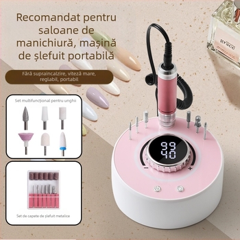 Freza pentru unghii QK-169A, 36000 RPM, 630 g, modelare și polisare unghii, metal + ABS + componente electronice