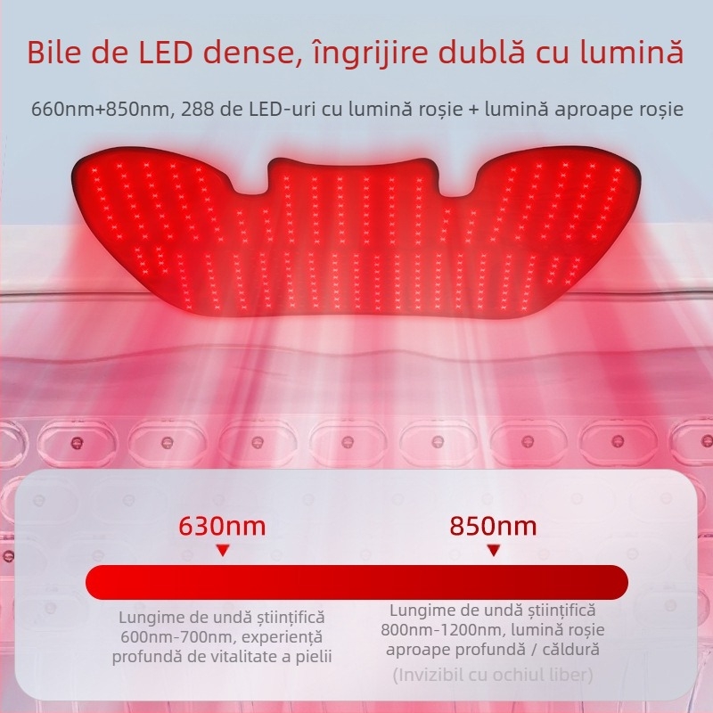 Wrap de terapie pentru umăr și gât, cu lumină roșie și terapie cu infraroșu, dispozitiv portabil pentru utilizare acasă, fără baterie încorporată, IPX0