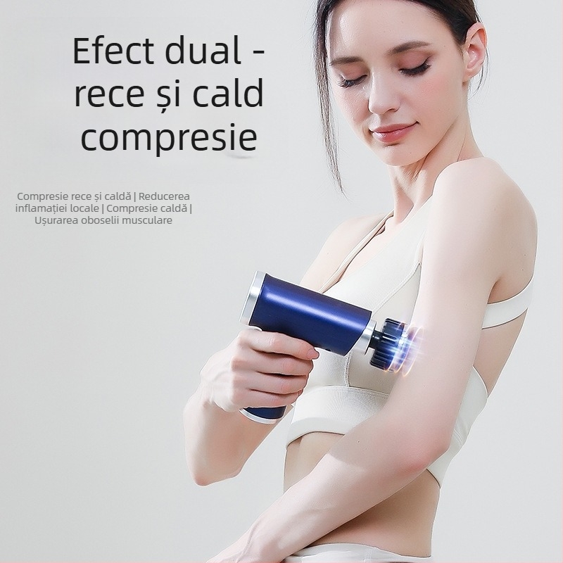 Masaj fascia USB reîncărcabil cu reglaj multiplu, 5+ trepte, 6+ capete de masaj, baterie încorporată 1200–2000 mAh