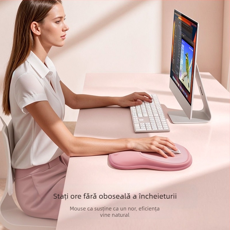 Sprijin pentru încheietură din spumă cu memorie pentru 3D mouse pad – Crystal Wrist Rest, covoraș de birou, anti-alunecare, prelucrare OEM