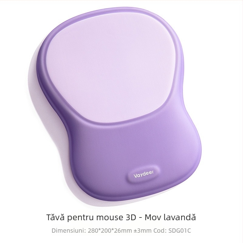 Sprijin pentru încheietură din spumă cu memorie pentru 3D mouse pad – Crystal Wrist Rest, covoraș de birou, anti-alunecare, prelucrare OEM