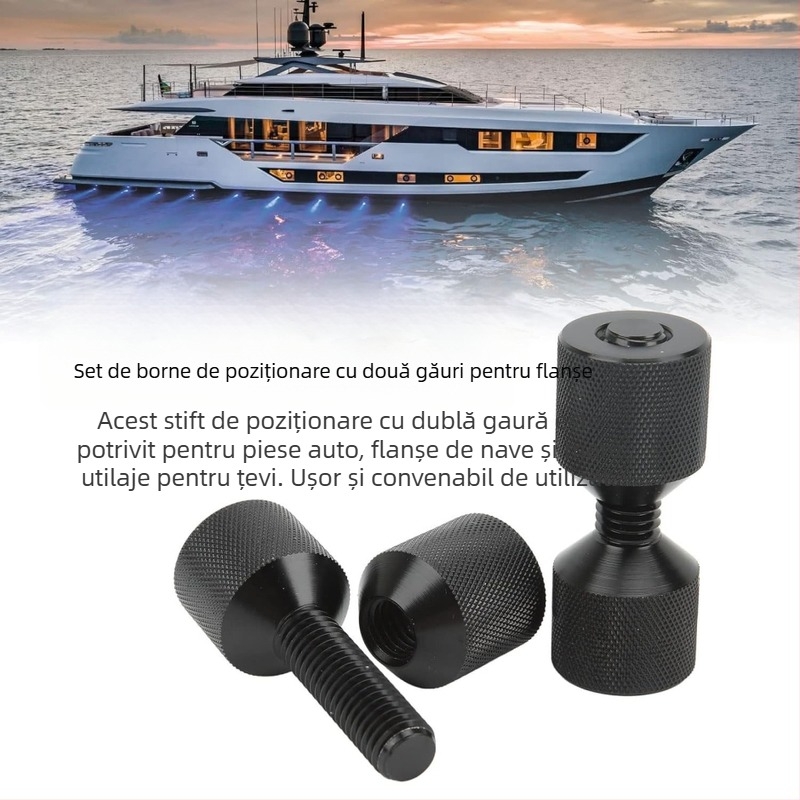 NACHEE set pini poziționare flanșă cu două găuri, aluminiu 6061, ASME 150LB, model general