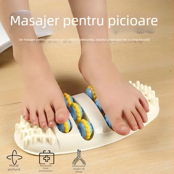 Masajor pentru picioare cu puncte de acupresiune pentru reflexologie și circulația sângelui, 280 g