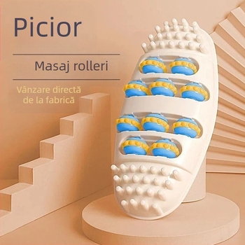 Masajor pentru picioare cu puncte de acupresiune pentru reflexologie și circulația sângelui, 280 g