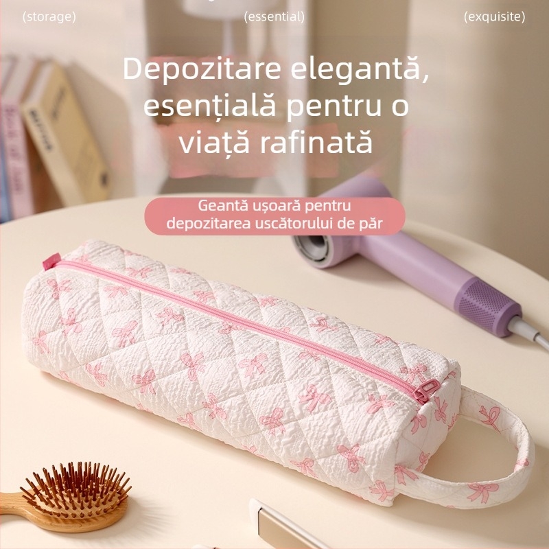 Geantă de depozitare pentru uscător de păr – format cub, poliester, multifuncțională, pentru călătorii, compatibilă cu Dyson