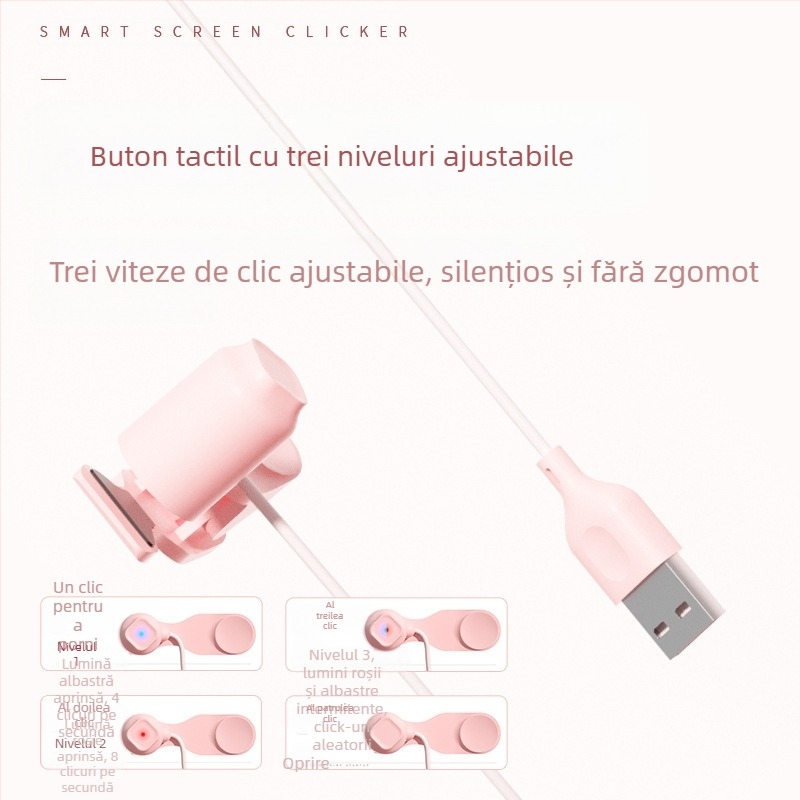 Autoclicker pentru ecranul telefonului, pentru streaming live și preluarea comenzilor de ride-hailing: clic fizic silențios, touchscreen inteligent, atingeri continue