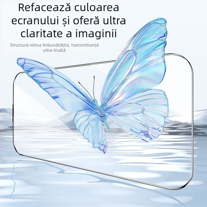 Protecție ecran din sticlă temperată pentru fața telefonului cu Anti-Peep, claritate HD, montaj rapid, Dust-Free Kit pentru seria iPhone 11–14