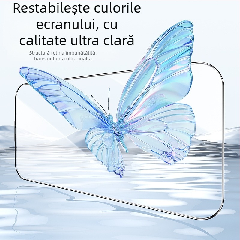 Protecție ecran din sticlă temperată pentru fața telefonului cu Anti-Peep, claritate HD, montaj rapid, Dust-Free Kit pentru seria iPhone 11–14