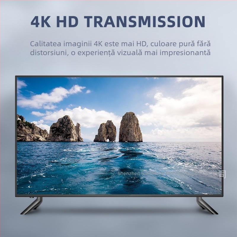 Comutator KVM – partajare USB între două calculatoare pentru un singur set de tastatură, mouse și imprimantă; suportă rezoluție până la 4K60Hz și Windows 7