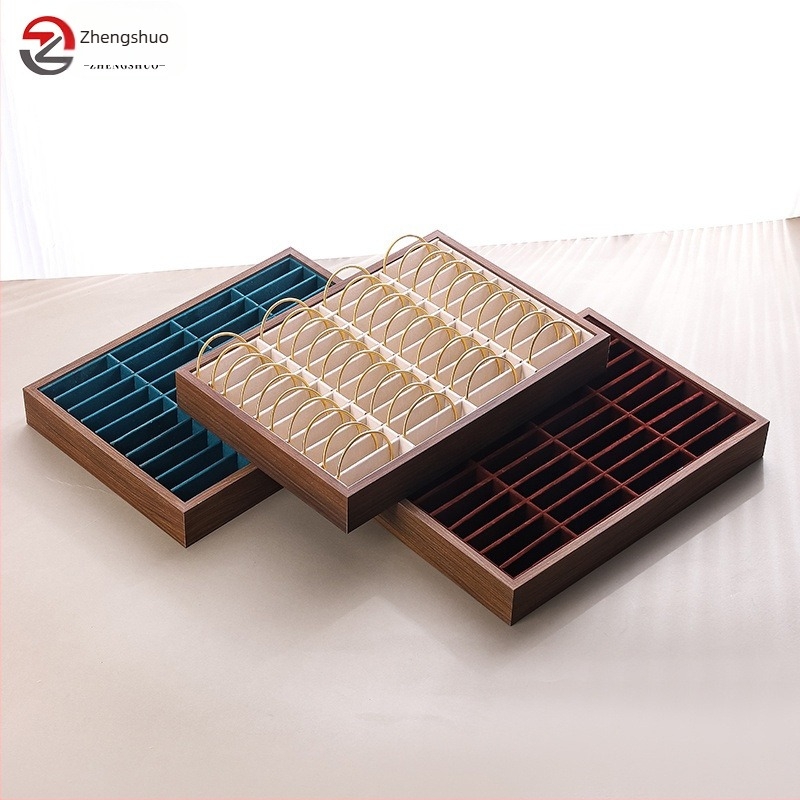 Suport pentru brățări, lemn masiv, design pătrat, un singur nivel, de înaltă calitate, Primăvara 2025