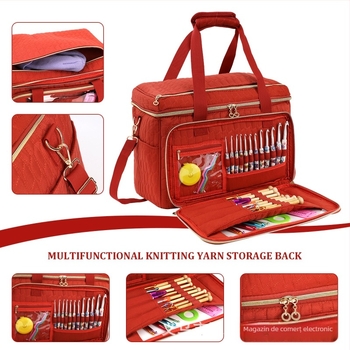 Sac de depozitare din velur pentru fire de lână, stil cub, model EB123, multifuncțional