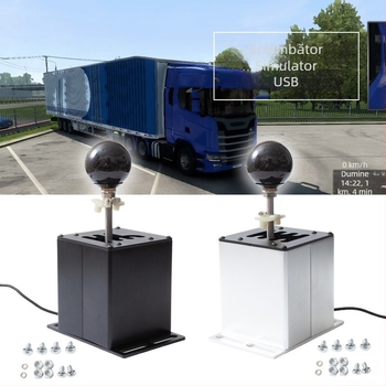 Schimbător USB pentru simulator de jocuri cu H-Shifter și schimbare secvențială, compatibil cu G29, G27, G923, T300RS/GT