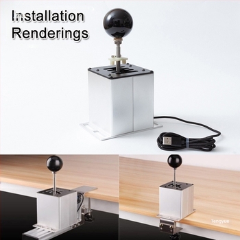 Schimbător USB pentru simulator de jocuri cu H-Shifter și schimbare secvențială, compatibil cu G29, G27, G923, T300RS/GT
