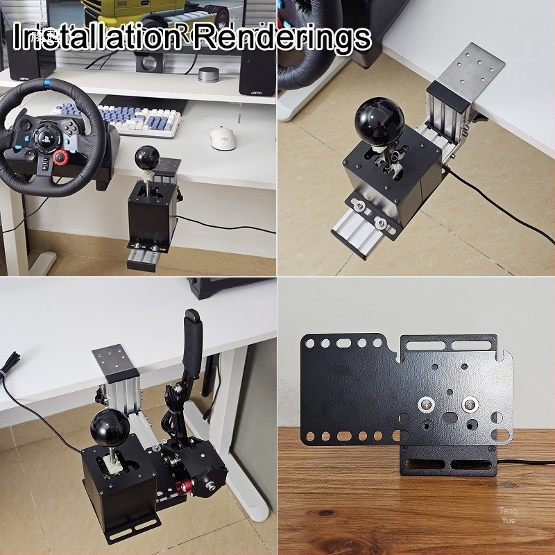 Schimbător USB pentru simulator de jocuri cu H-Shifter și schimbare secvențială, compatibil cu G29, G27, G923, T300RS/GT