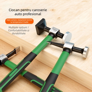 Wolffan Set unelte pentru reparații auto din oțel cu carbon înalt – instrument de modelare a tablei, reparații auto, greutate netă 1000 g, oțel cu conținut înalt de carbon, cap pătrat ascuțit