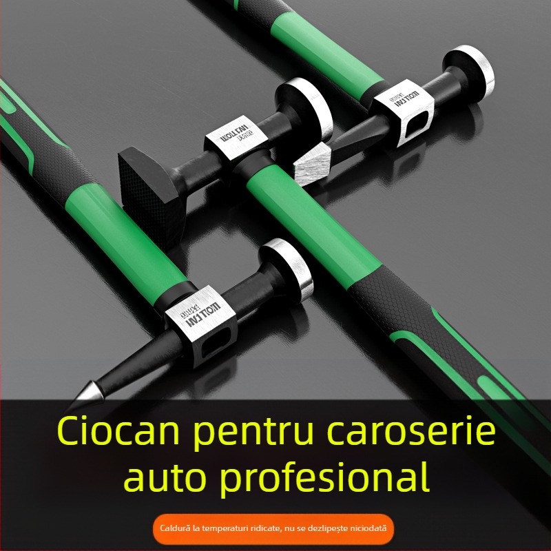 Wolffan Set unelte pentru reparații auto din oțel cu carbon înalt – instrument de modelare a tablei, reparații auto, greutate netă 1000 g, oțel cu conținut înalt de carbon, cap pătrat ascuțit