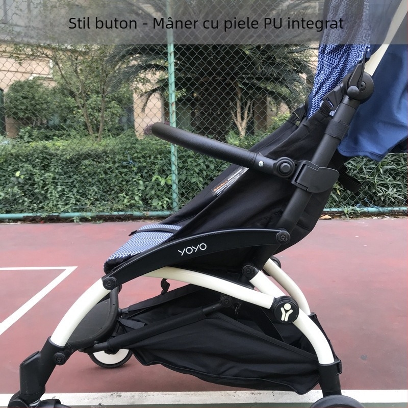 Suport pentru brațul căruciorului - frontal, barieră de protecție, material: țevi din plastic