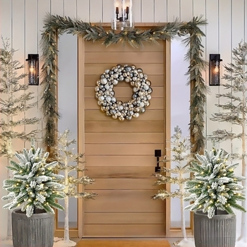 Ornament de grădină pentru montare în pământ – plastic, Meihui, stil american/Crăciun/ins, decor de Crăciun, inserție DIY