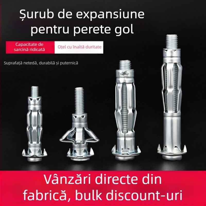 Kt Șurub de Expansiune pentru Gips-carton - pentru pereți goi și plafoane | Compatibil cu pereți goi | Cod model 1022137837