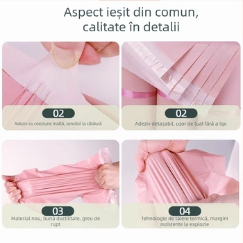 Geantă Expres, auto-sigilantă, material PE (nou + reciclat), tăiere la temperatură înaltă, lungimea sigiliului 4